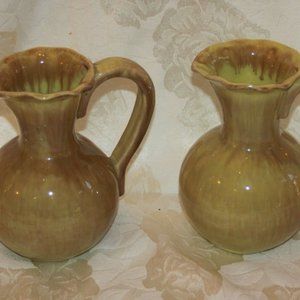 Vintage LOT of 2 Gonder Pottery U.S.A. Pitchers